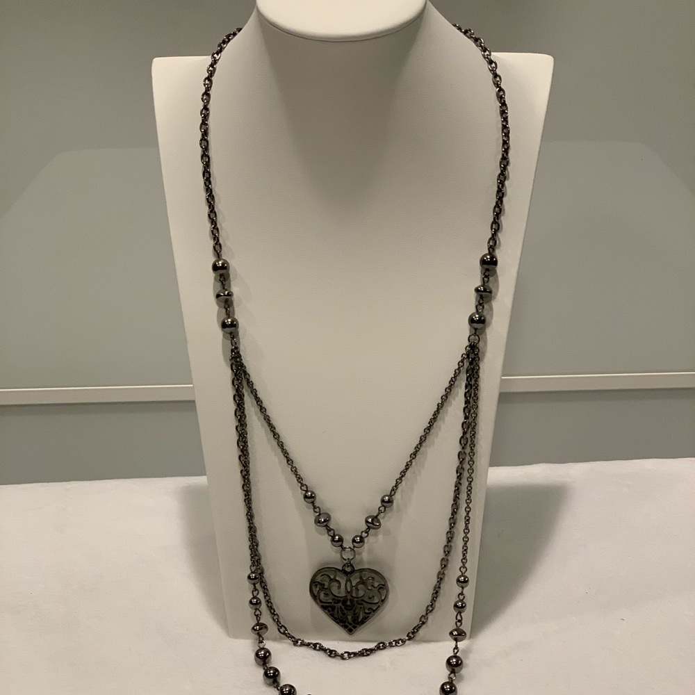 Beautiful Long Heart Necklace!!